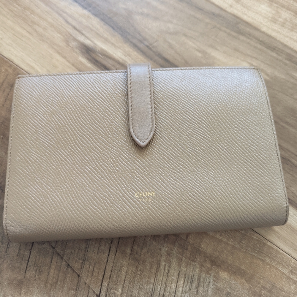 Celine Calfskin Large Wallet Authentic